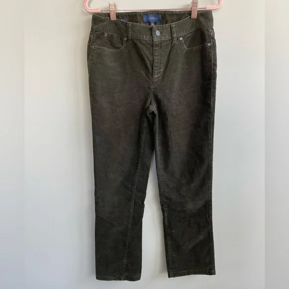 Talbots Heritage Corduroy Pants in Olive Green - Picture 4 of 7